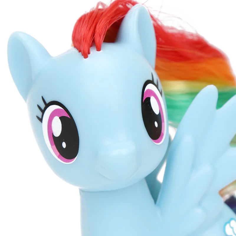 Игрушки My Little Pony Rainbow Dash Twilight Sparkle Pinkie Pie Fluttershy ПВХ экшн фигурка Коллекционная
