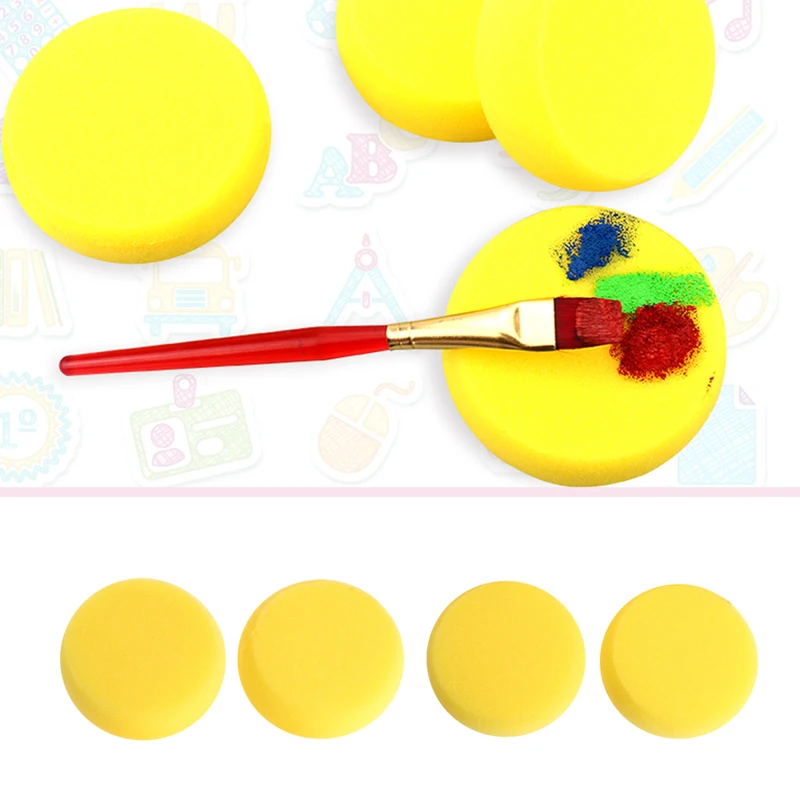 

1pc High Quality Round Painting Sponge For Art Drawing Craft Clay Pottery Sculpture Cleaning Tool