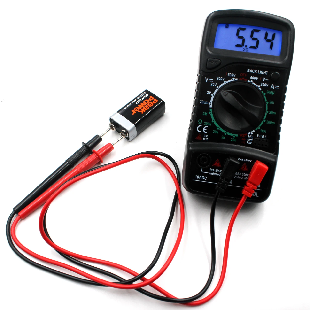 XL830L цифровой мультиметр портативный Вольтметр AC/DC Измеритель Напряжения DC