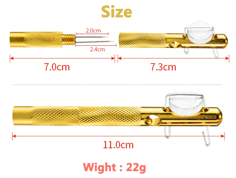1 шт. рыболовный крючок двухголовый игольчатый узел галстук-петля Tyer набор инструментов рыболовная леска завязывание рыболовный крючок иглы рыболовный инструмент