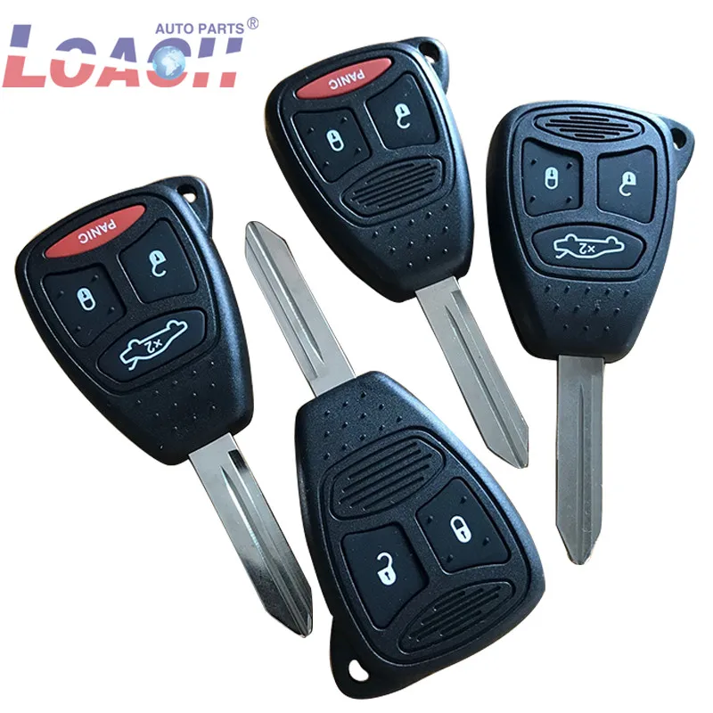 

New Remote Head Key Keyless Fob Replacement Case Housing Shell 2/2+1/3/4/ Button Pad KOBDT04 For Chrysler Sebring 300C