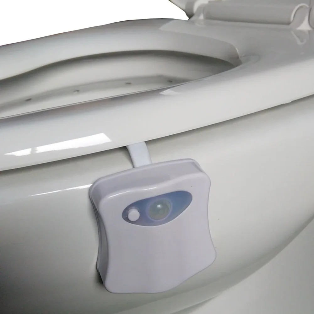  Smart Toilet Nightlight Seat Night Light Sensor Lamp 8 Colors Waterproof Backlight Motion Activated - 33012473091