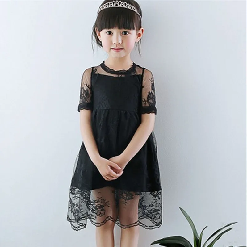 3t to 9t kids girls fashion summer lace overlay tulle princess party dresses children new black - 4t Halloween Costumes Girls 3t to 9t kids girls fashion summer lace overlay tulle princess party dresses children new black - 4t Halloween Costumes Girls