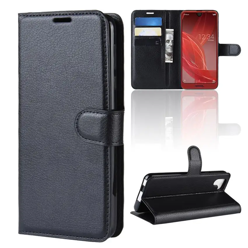 

For Sharp AQUOS sense lite SH-01K SH-M05 Androidone S3 R2 Compact SH-M09 R2 SH-03K SHV42 Screen Protector Wallet Phone Case Capa