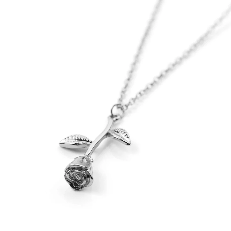 Bijoux Femme (украшения своими руками) Колье 2020 Новый розовый золотой цветок розы