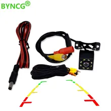 BYNCG 8 LED di Visione Notturna Auto Videocamera vista posteriore Universale di Sostegno di Parcheggio Della Macchina Fotografica Impermeabile di HD Ampio Angolo di Immagine a Colori