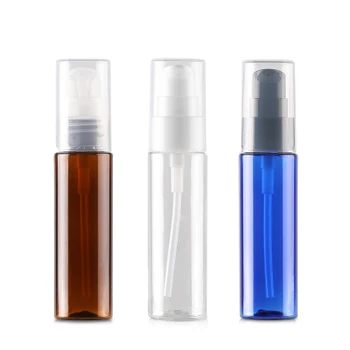 

100pcs 30ml clear/brown empty cosmetic cream container bottles with cream pump , small travel size lotion treatment pump bottle