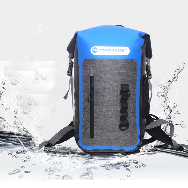 

25L Outdoor Swimming Waterproof Storage Bag Double Shoulder Dry Bag Hiking Drifting Travel Kits Camping Equipment River Trekking