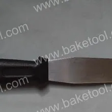 10 шт./лот) FDA высокое качество нержавеющая сталь 1" прямой шпатель с пластиковой ручкой