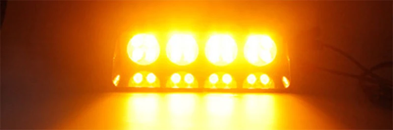 16 LED Blue Strobe Dash Deck Light , Police Windshield visor warning LED dash Strobe Visor Light Red Blue Yellow White car Viper S8 Signal flashing led warning light Police Strobe Flash emergency Lights (9)