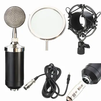 

IRIN 3.5mm Professional Sound Studio Recording Microphone Network Singing Podcast Mic Plus Stand Holder Filter Live Equipment