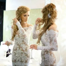 Sexy Weg Von Der Schulter Weißen und Nude Cocktailkleider 2016 Vestidos Backless Langarm Kleid Short Prom Dresses