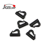 JIGEECARP 20 шт. Пресноводные рыболовные снасти аксессуары Быстросменные черные защелки скобы Spins Spinner защелки шланговые фитинги