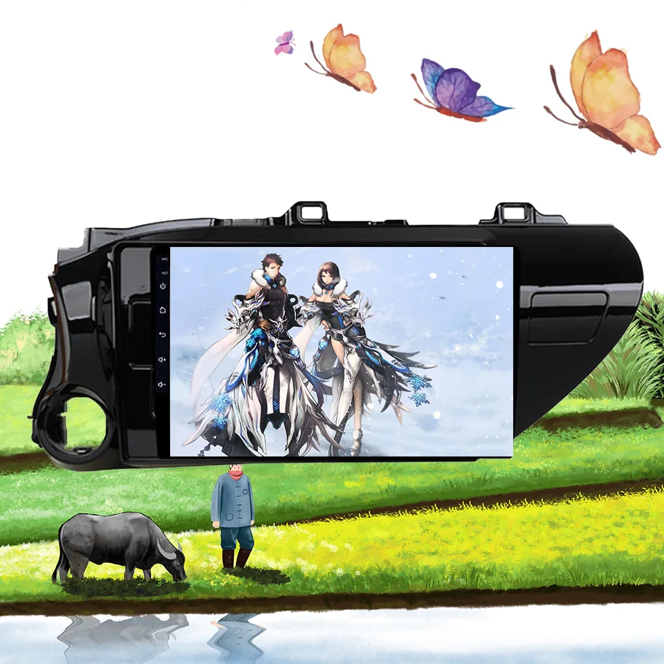 

Octa Core Android 9.0 car DVD Multimedia GPS navi system for TOYOTA Hilux 2016 2017 2018 Tape Recorder with CarPlay LTE