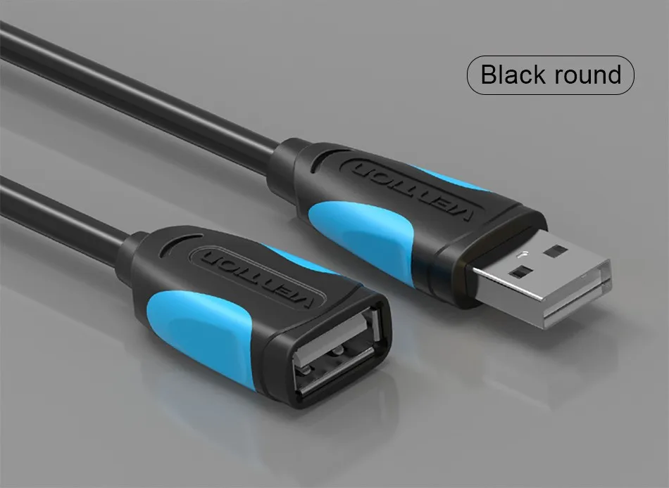 Vention USB 2,0 папа-мама USB кабель 1 м 1,5 м 2 м 3 м 5 м 3 фута Удлинительный кабель удлинитель шнура для портативных ПК