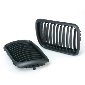 

SUGERYY 1 Pair For BMW 3 Series E36 1997-1999 Matte Black M Color Front Kidney Car Racing Grill Grille Bumper Car-styling