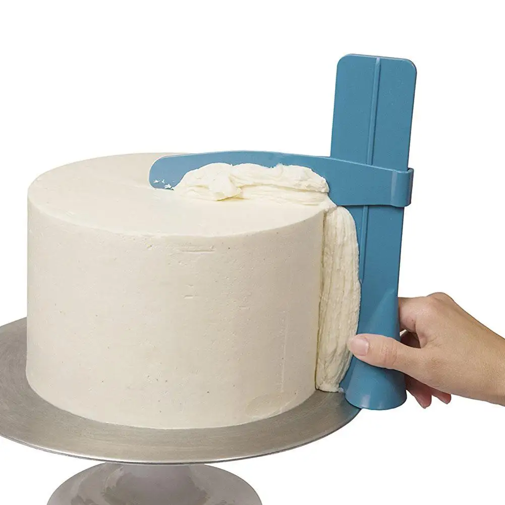  Cake Scraper Smoother Adjustable Fondant Spatulas Cake Edge Smoother Cream Decorating DIY Bakeware 