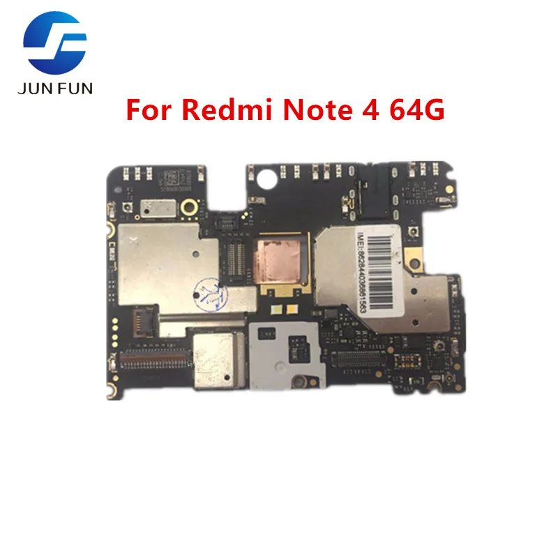 Бренд Jun Fun 64GB мобильная электронная панель Материнская плата разблокированная с чипами схемы для Xiaomi RedMi hongmi NOTE4 NOTE 4