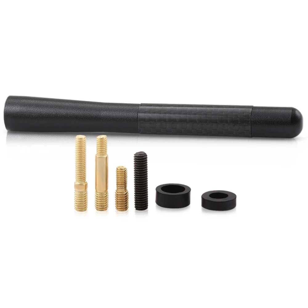 Carbon Fiber Short Antenna Radio Antenna For Citroen C2 C3 C4 C1 C5 For Peugeot 206 207 307 308 408 508 2008 3008 accessories