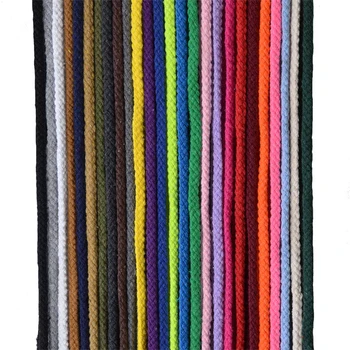 

5mm*100yards Colorful White Cotton Cord Natural Beige Twisted Cord Rope Craft Macrame String DIY Home Decorative supply