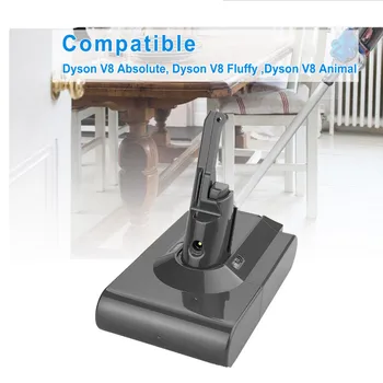 

6.8Ah 21.6V Battery For Dyson V8 Battery for Dyson V8 Absolute/Fluffy/Animal/ Li-ion Vacuum Cleaner rechargeable Battery 6800mAh