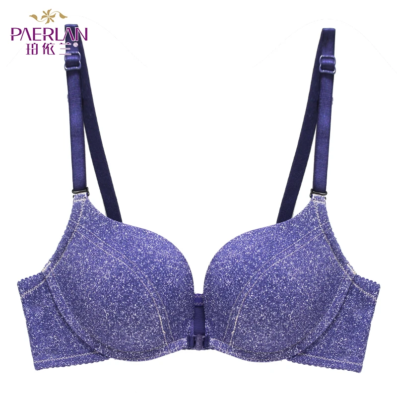 Beste PAERLAN Front gesp zonder stalen ring sneeuwvlok cowboy vrouwelijke beha geen spoor van een sexy sexy kleine borst verzamelen ondergoed lycra