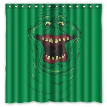 

2016 Ghostbusters Slimer Waterproof Polyester Shower Curtain Mildewproof Bath Curtains Cortinas Para Banheiro 180x180CM