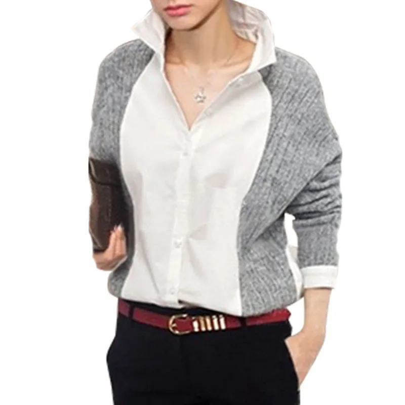 

Casual Vintage Women's Shirt Autumn Sweater Blouse Winter Woolen Shirt Cardigan Kimono Long Sleeve Tops Cardigan F0009