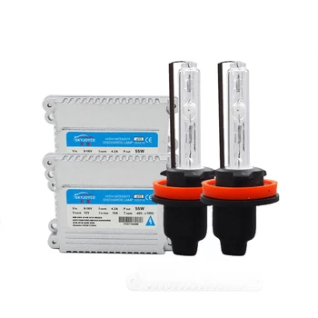 

12V 55W AC Premium HID Xenon Conversion Kit 55W HID Ballast Headlight Kit H1 H3 H7 9005 HB4 H11 D2H 4300K 6000K Cnlight HID Bulb