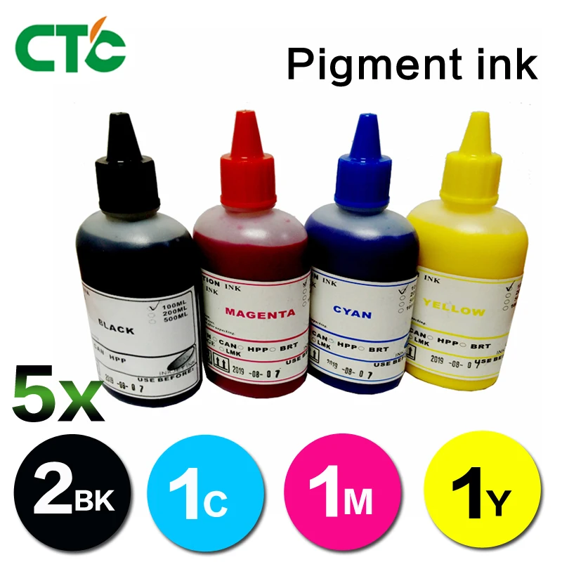 5x пигментные чернила для refillable патрон чернил для принтера EPSON XP-235 XP-245 XP-247 XP-332 XP-335 принтер