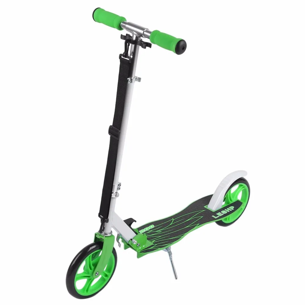 200MM Folding Height Adjustable Foot Scooter Two Rounds Wheels Outdoor Double Damping Push Adult