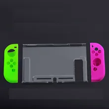 Полный Средства ухода за кожей прозрачный силиконовый чехол Крышка Корпус для Nintendo переключатель НС радость-Con контроллер ручка силиконовый чехол против slip Case