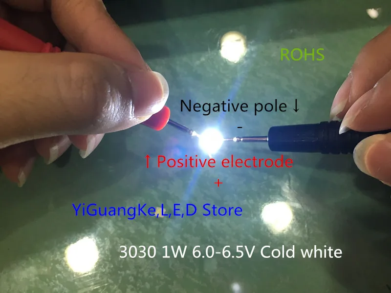 10 шт./лот Everlight 3030 LED SMD 1 Вт 6 в холодный белый для телевизора/ЖК-подсветки 3 0*3 0*0 8 мм |