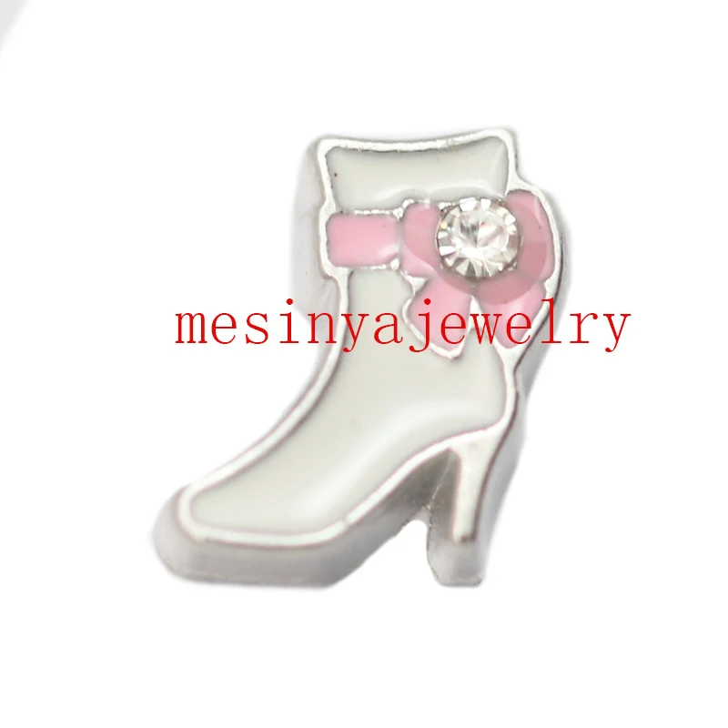 

10pcs high-heeled shoes floating charms for glass locket Min amount $15 per order mixed items, FC-209
