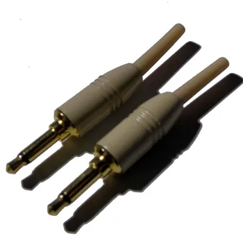

High Quality 2pcs /lot 3.5MM Mono 1/8" outside thread audio Plug with Spring tail diameter 2.5mm