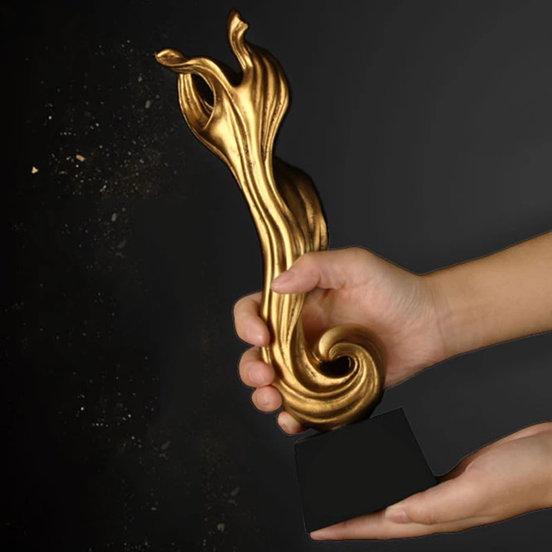 

RTAT0005 New Customized Torch Life Tree Rising Power Creative Honour Presentation Resin Award Trophy Cup Gift Souvenir