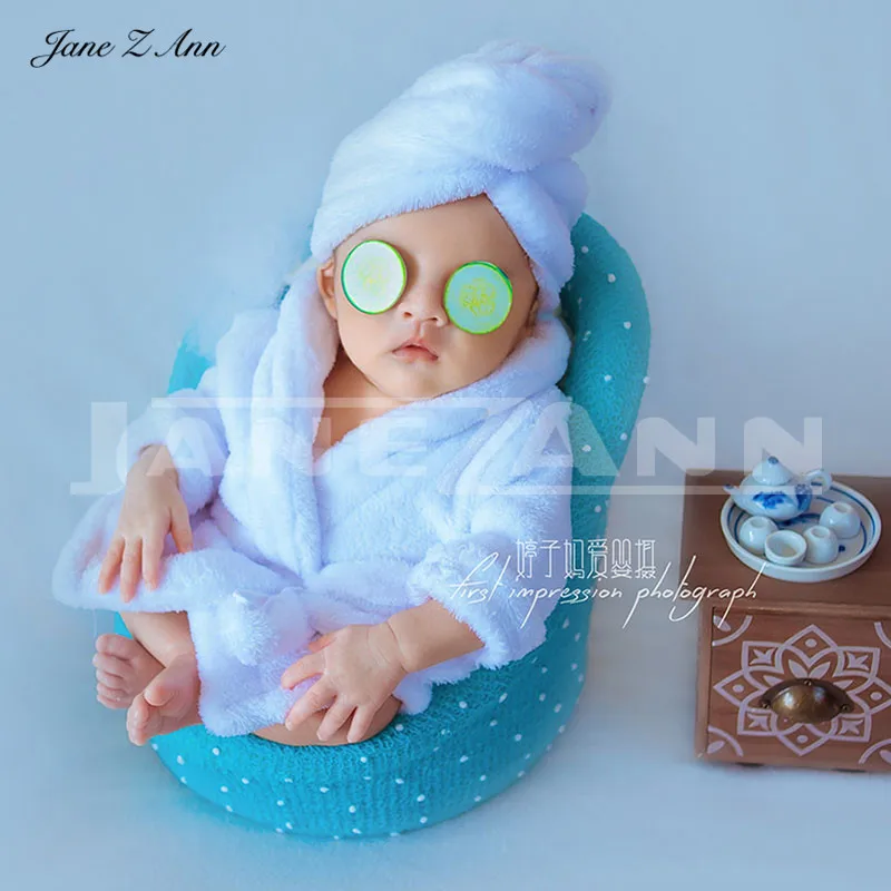 Jane Z Ann Photo bebe Новорожденный Фотография Одежда Реквизит диван банный халат студийный съемка аксессуары Забавный Детский костюм