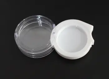 

100 PCS/LOT rotable empty 2g eyeshadow case, cosmetic conatainer white color