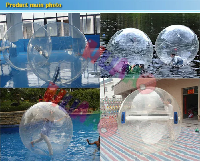 Немецкий бренд молния 1,0 мм ПВХ 2 м надувной водный шар надувной шар для ходьбы по воде