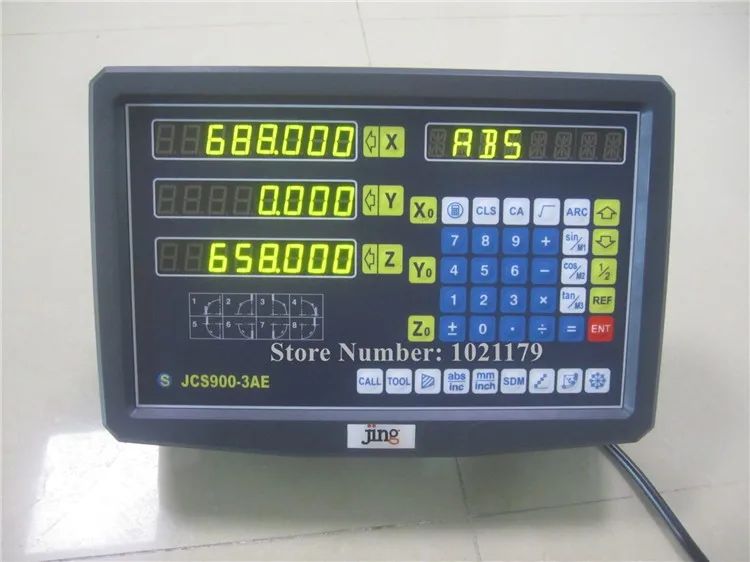 JCS900-2AE 2-Axis Digital Readout (DRO) Display For Milling Machines & Lathes – Industrial Grade
