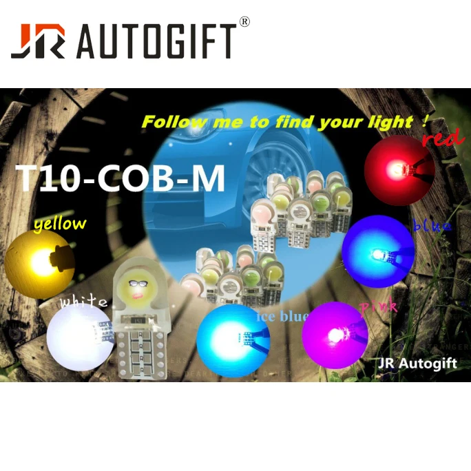 4 шт. Авто 24 в 12 В T10 светодиодный белый 194 W5W светодиодный 168 COB кремнезем Красный Синий Зеленый Желтый Розовый Поворотный Светильник для номерного знака Лампы