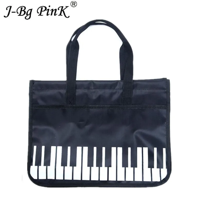 2018 New Piano Keyboard Printing Linen Shopping Bag Casual Summer Beach Oxford cloth Cloth Pouch Bo