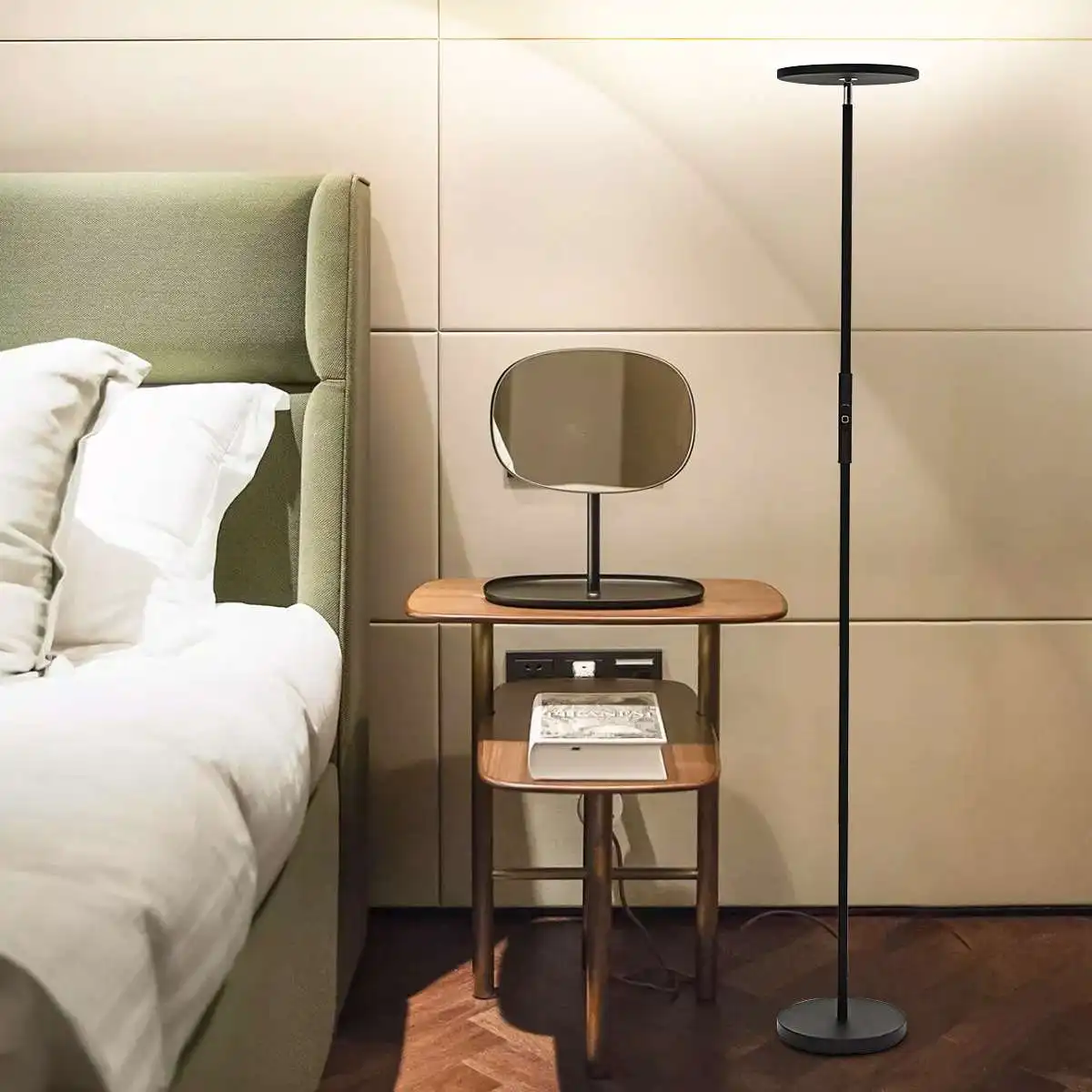 

European Style WIFI Type Adjustable LED Floor Lamps Lights Home Office Dimmable Remote Control Modern For Living Room
