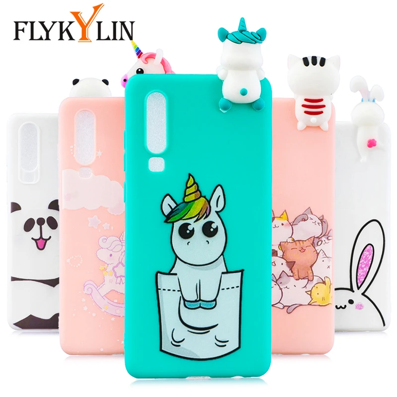 FLYKYLIN 3D игрушки чехол для Huawei P30 Pro P20 Lite P10 P8 2017 с мультяшным рисунком ТПУ