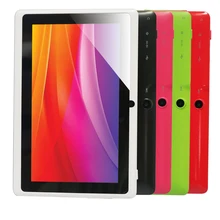 Yuntab 7 дюймов Q88 Allwinner A33 4 ядра 512 МБ/8 ГБ Android 4.4.2 Детские планшеты PC HD Экран двойная камера Добавить случай клавиатуры