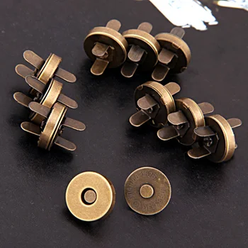 

De Bijoux 14mm Antique Bronze Handbag/Leather Craft , Clothes Magnetic Button 100 Sets