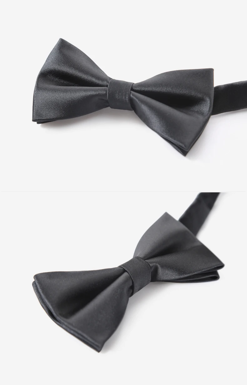 Формальный брак лук Галстуки для Для мужчин дизайнеры бренда модные однотонные черный бант Галстуки Высокое качество бабочка галстук Gravata