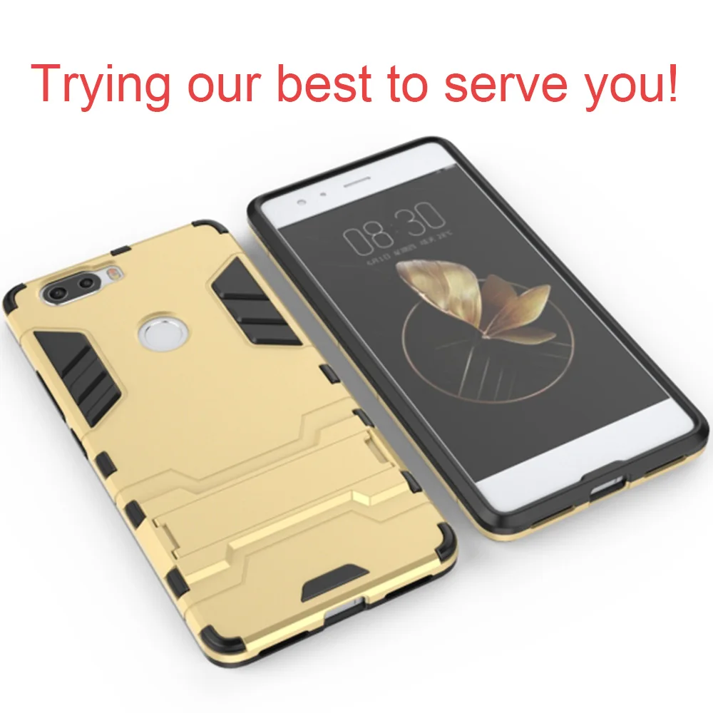 REDTREE TPU+PC Slim Cases for ZTE Nubia Z17 Full Cover Celular Iron Man Case with Holder for Nubia Z17 mini Smartphone Back Capa