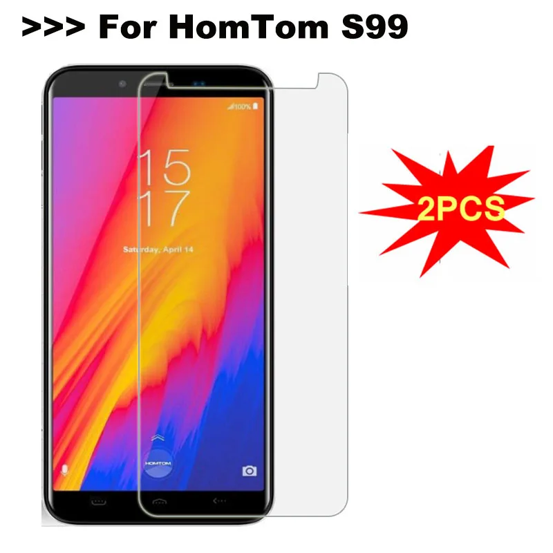 2 шт Стекло Homtom S99 защита экрана закаленное стекло для 9H 2.5D Взрывозащищенная Анти