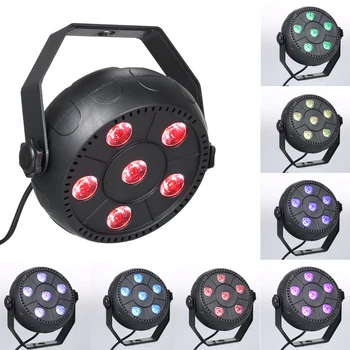 

New Portable Lamp Disco Party Mini 13W 6 LEDs RGB 3 in 1 Wash Effect Stage Par Light Ultra Long Lifespan Low Power Super Bright